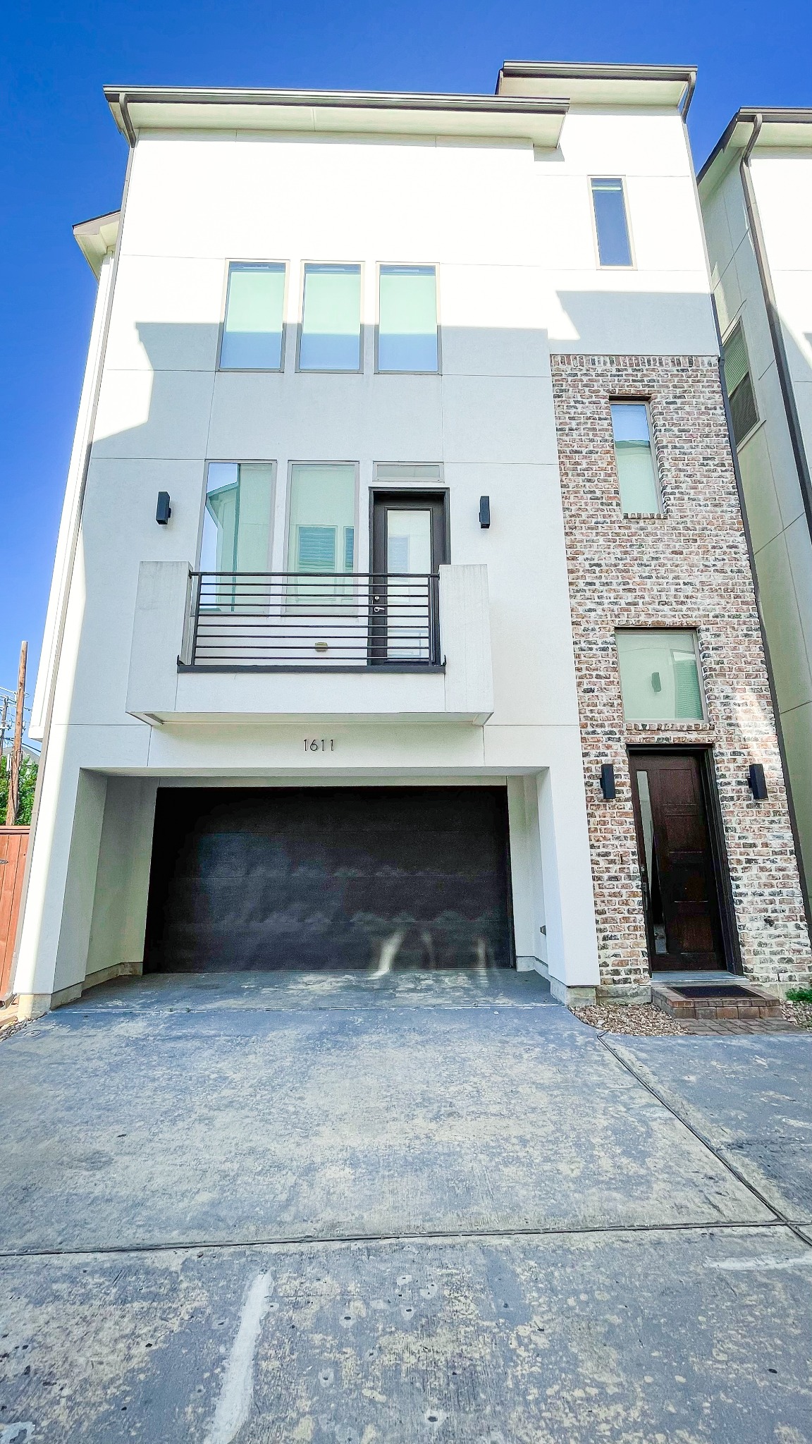 Exterior of the furnished Houston Heights residence